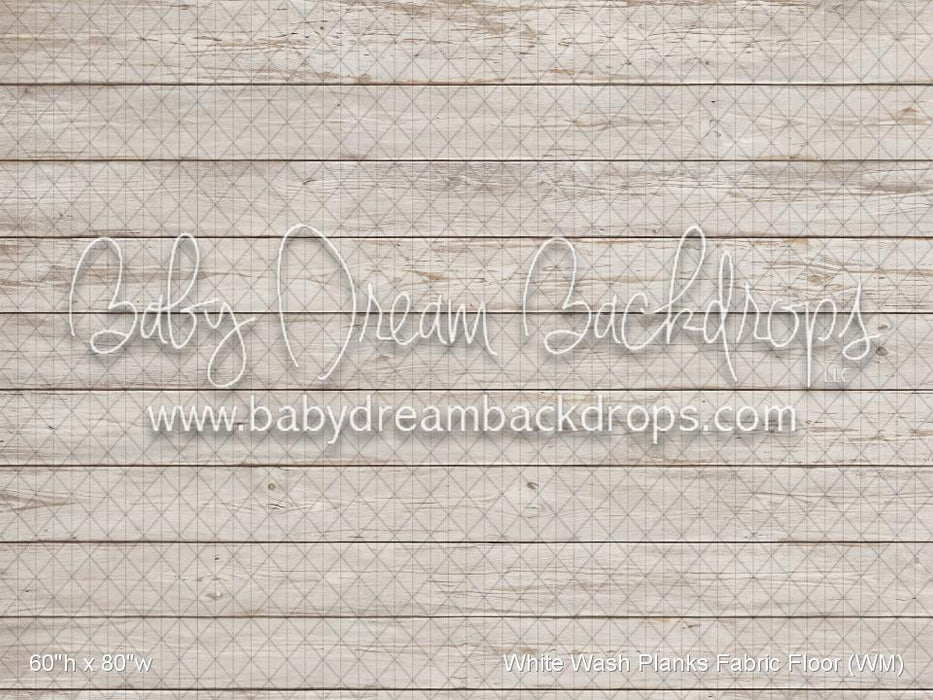 White Wash Planks Fabric Floor (WM)