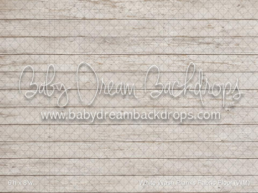 White Wash Planks Fabric Floor (WM)