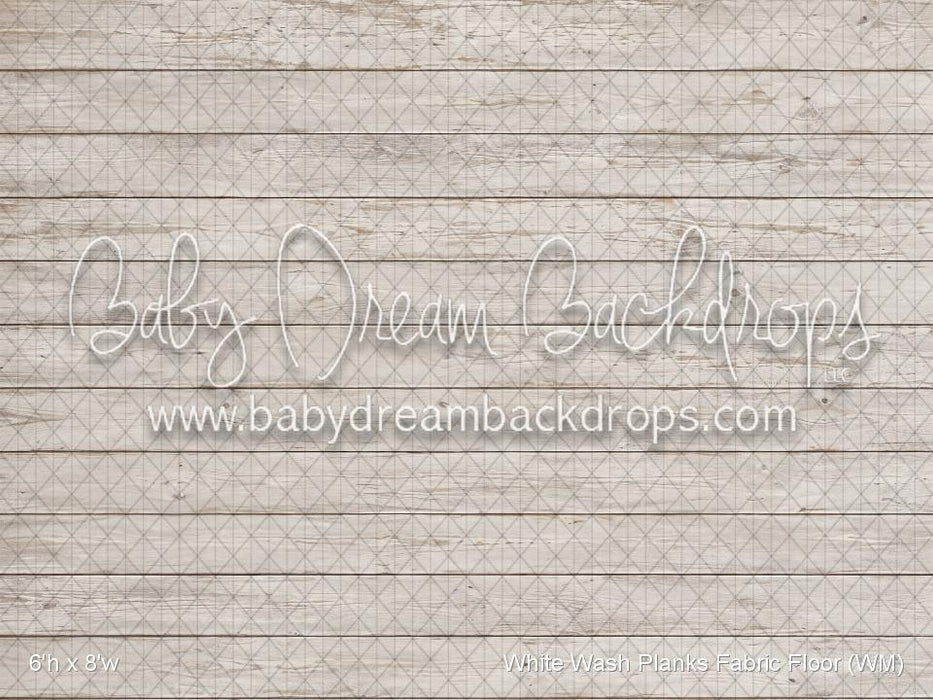 White Wash Planks Fabric Floor (WM)