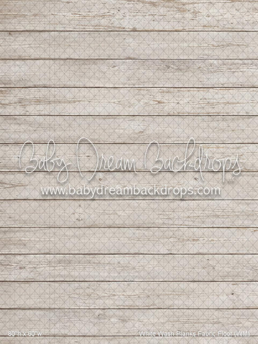White Wash Planks Fabric Floor (WM)