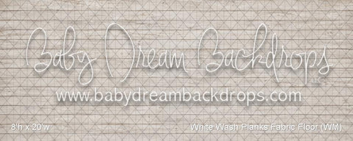White Wash Planks Fabric Floor (WM)