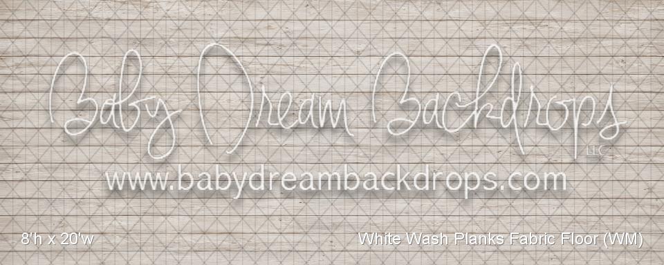 White Wash Planks Fabric Floor (WM)
