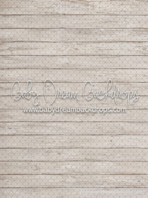 White Wash Planks Fabric Floor (WM)