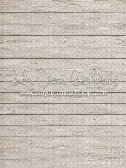 White Wash Planks Fabric Floor (WM)