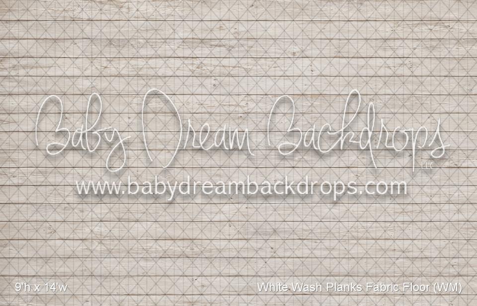 White Wash Planks Fabric Floor (WM)