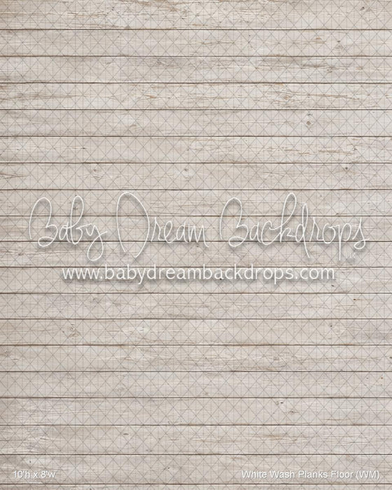 White Wash Planks Fabric Floor (WM)