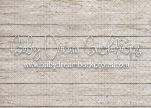 White Wash Planks Fabric Floor (WM)