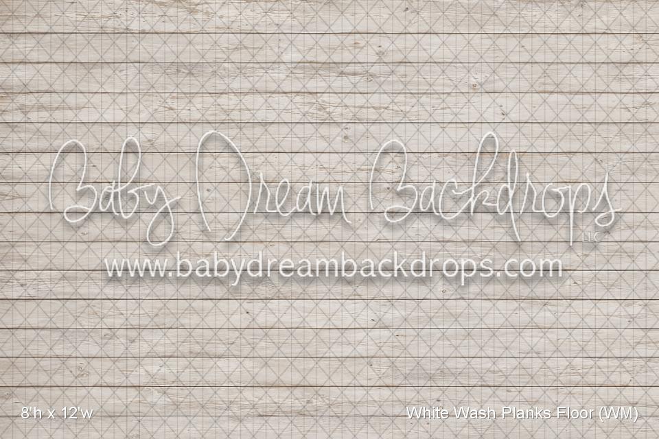 White Wash Planks Fabric Floor (WM)