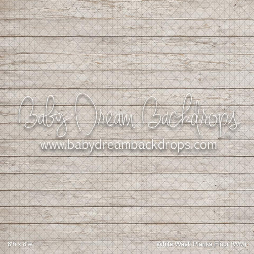White Wash Planks Fabric Floor (WM)