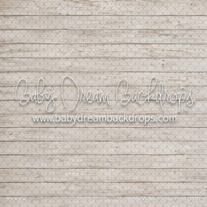 White Wash Planks Fabric Floor (WM)