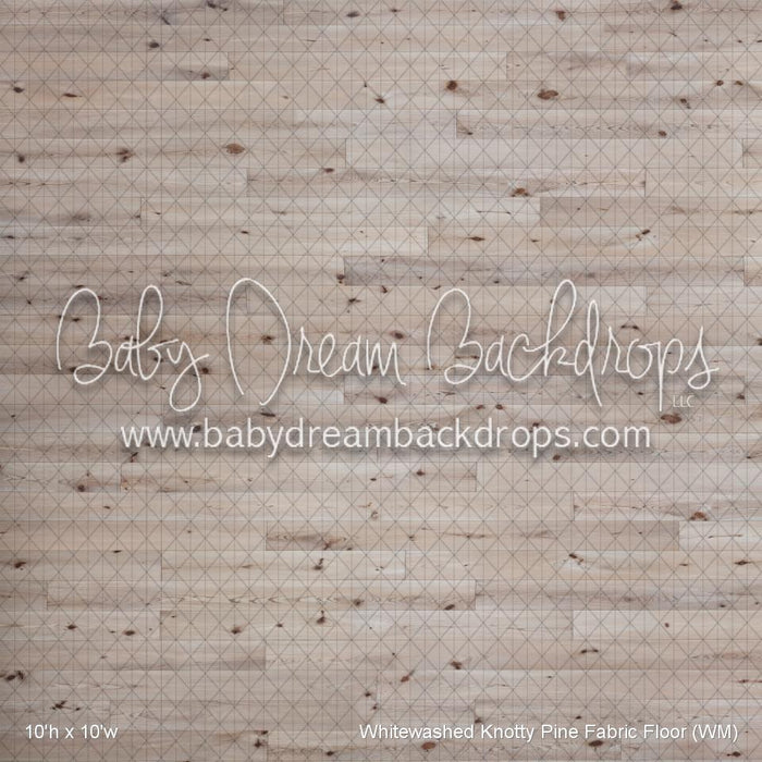 Whitewashed Knotty Pine Fabric Floor (WM)