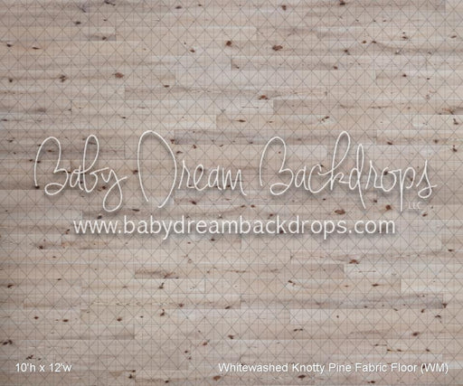 Whitewashed Knotty Pine Fabric Floor (WM)
