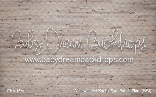 Whitewashed Knotty Pine Fabric Floor (WM)