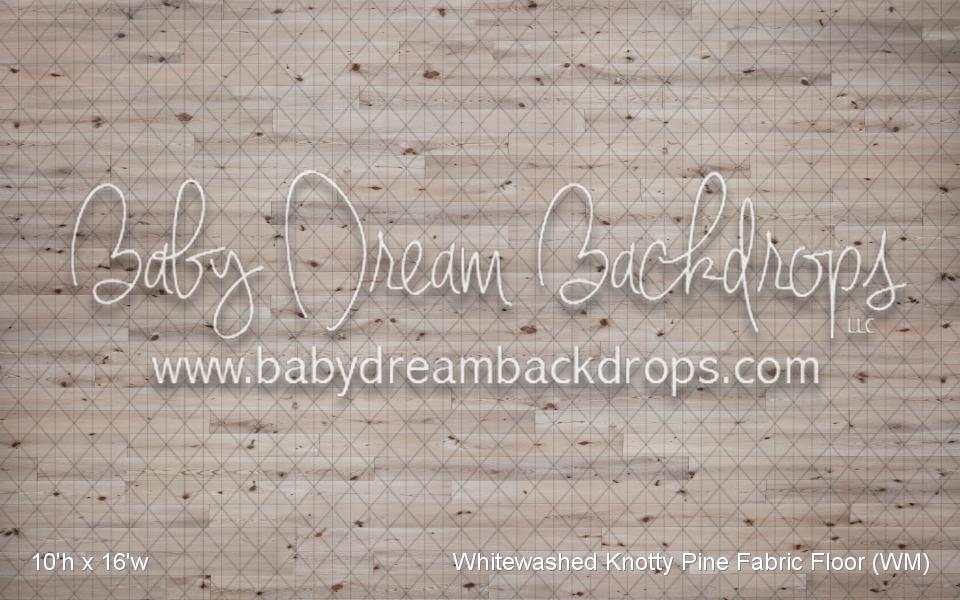 Whitewashed Knotty Pine Fabric Floor (WM)
