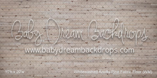 Whitewashed Knotty Pine Fabric Floor (WM)