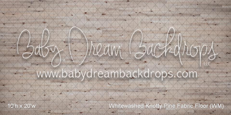 Whitewashed Knotty Pine Fabric Floor (WM)