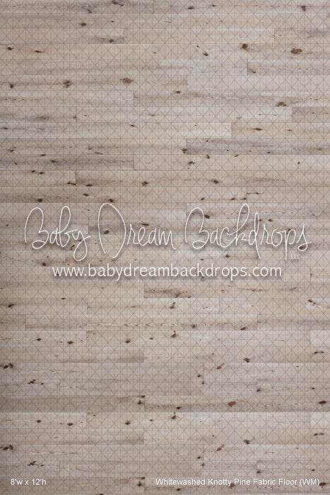Whitewashed Knotty Pine Fabric Floor (WM)