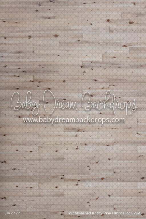 Whitewashed Knotty Pine Fabric Floor (WM)