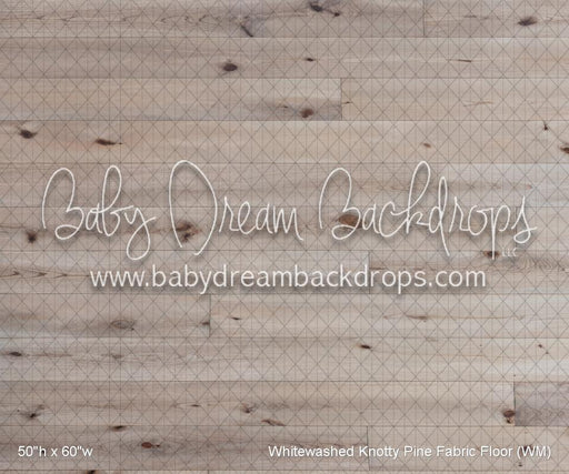 Whitewashed Knotty Pine Fabric Floor (WM)