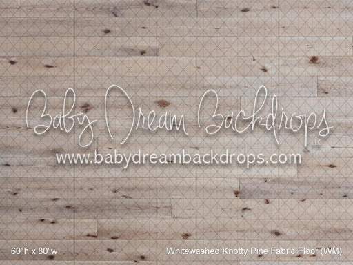 Whitewashed Knotty Pine Fabric Floor (WM)