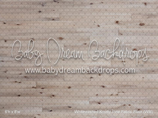 Whitewashed Knotty Pine Fabric Floor (WM)