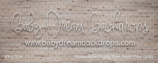 Whitewashed Knotty Pine Fabric Floor (WM)