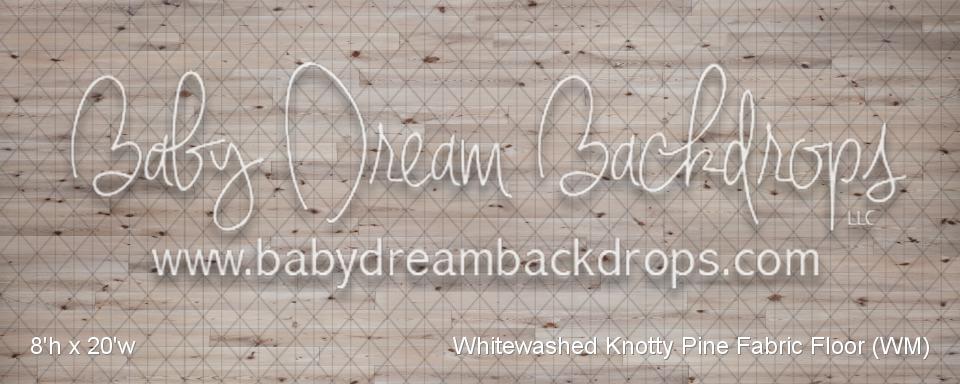 Whitewashed Knotty Pine Fabric Floor (WM)