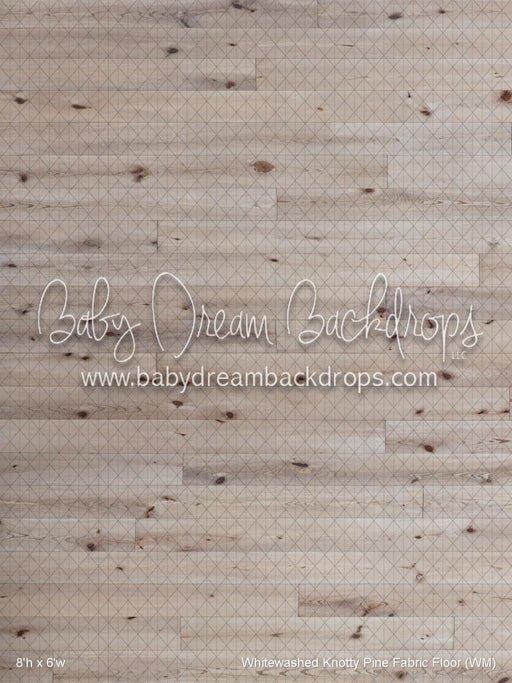 Whitewashed Knotty Pine Fabric Floor (WM)