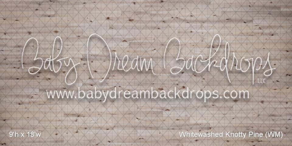 Whitewashed Knotty Pine Fabric Floor (WM)