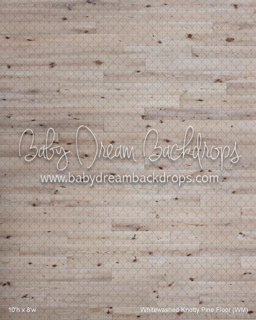 Whitewashed Knotty Pine Fabric Floor (WM)