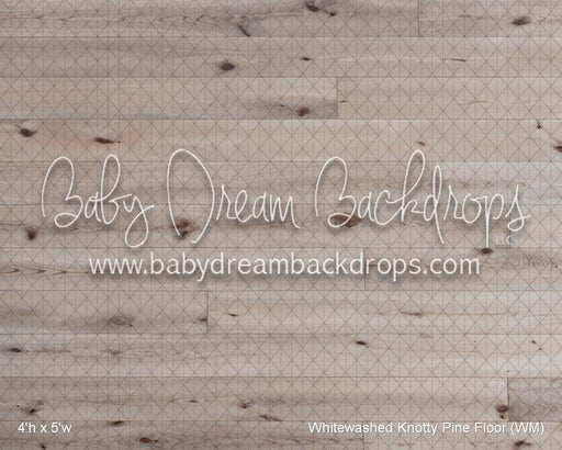 Whitewashed Knotty Pine Floor (WM)