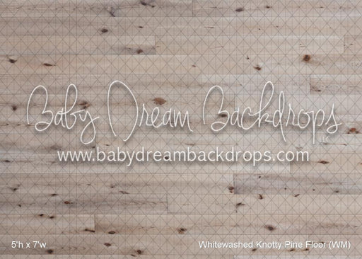 Whitewashed Knotty Pine Floor (WM)