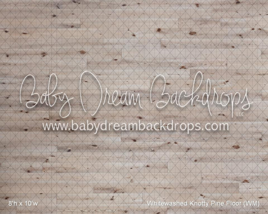 Whitewashed Knotty Pine Floor (WM)