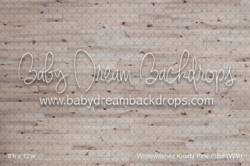 Whitewashed Knotty Pine Fabric Floor (WM)