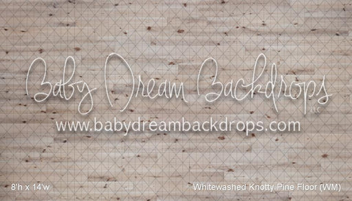 Whitewashed Knotty Pine Fabric Floor (WM)