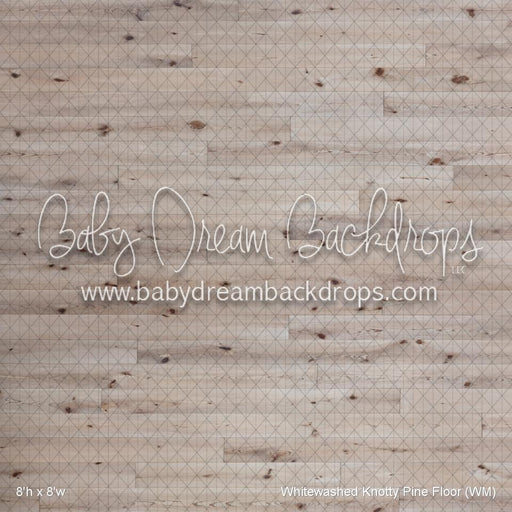 Whitewashed Knotty Pine Fabric Floor (WM)