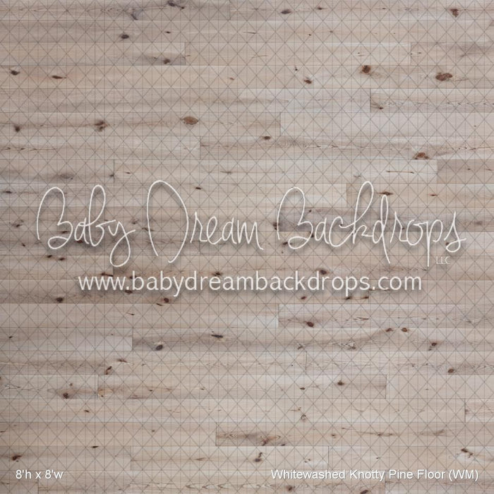Whitewashed Knotty Pine Fabric Floor (WM)