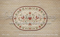 Whitewashed Oak with Nordic Folk Rug Fabric Floor (WM)