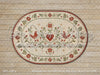Whitewashed Oak with Nordic Folk Rug Fabric Floor (WM)