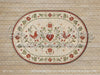 Whitewashed Oak with Nordic Folk Rug Fabric Floor (WM)