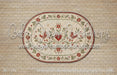 Whitewashed Oak with Nordic Folk Rug Fabric Floor (WM)
