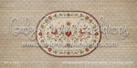 Whitewashed Oak with Nordic Folk Rug Fabric Floor (WM)