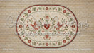 Whitewashed Oak with Nordic Folk Rug Fabric Floor (WM)