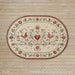 Whitewashed Oak with Nordic Folk Rug Fabric Floor (WM)