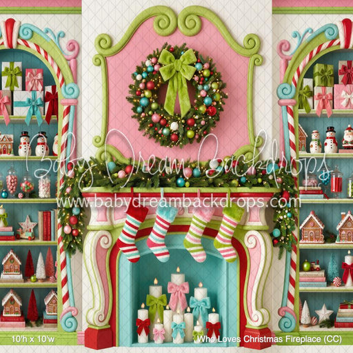 Who Loves Christmas Fireplace (CC)