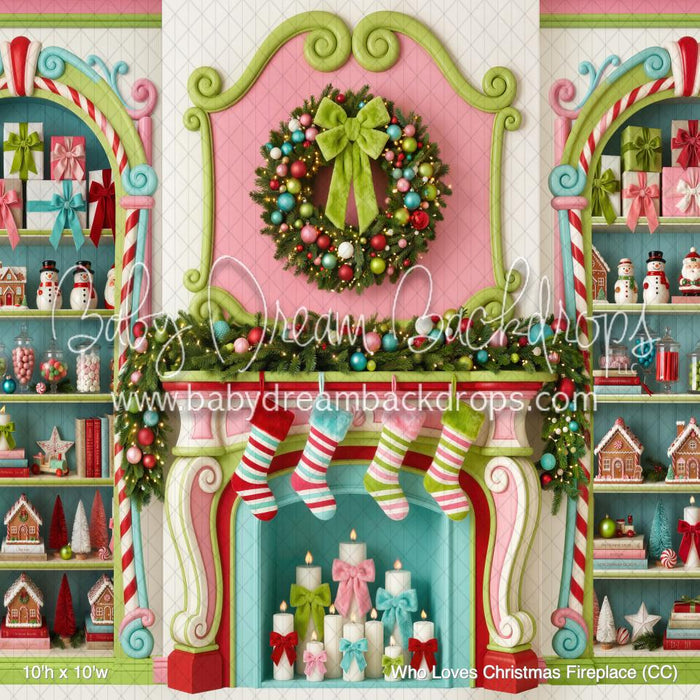 Who Loves Christmas Fireplace (CC)