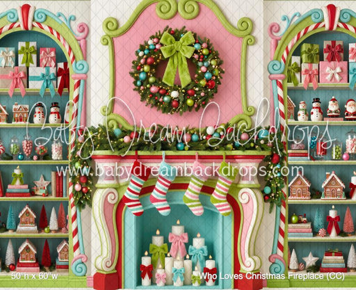 Who Loves Christmas Fireplace (CC)
