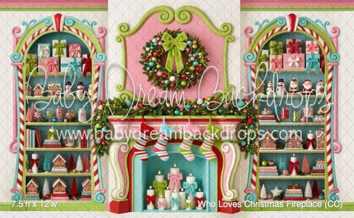 Who Loves Christmas Fireplace (CC)