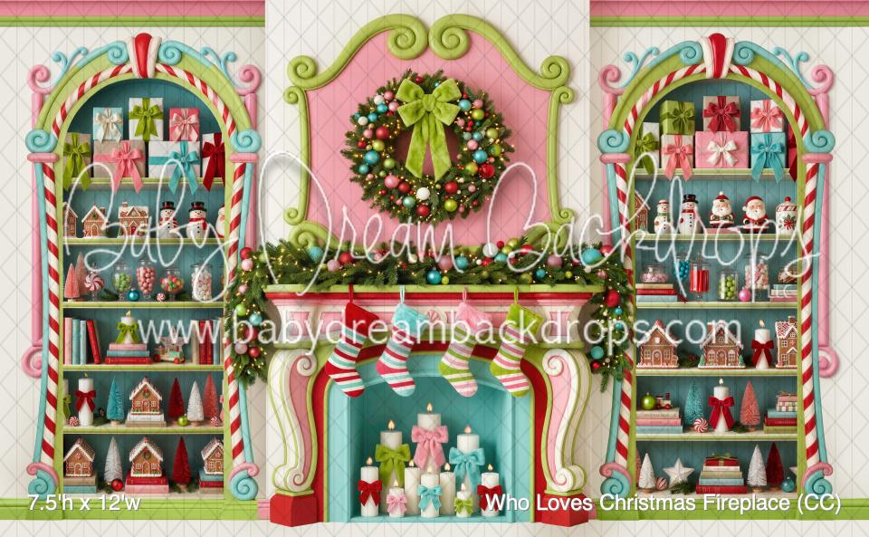 Who Loves Christmas Fireplace (CC)