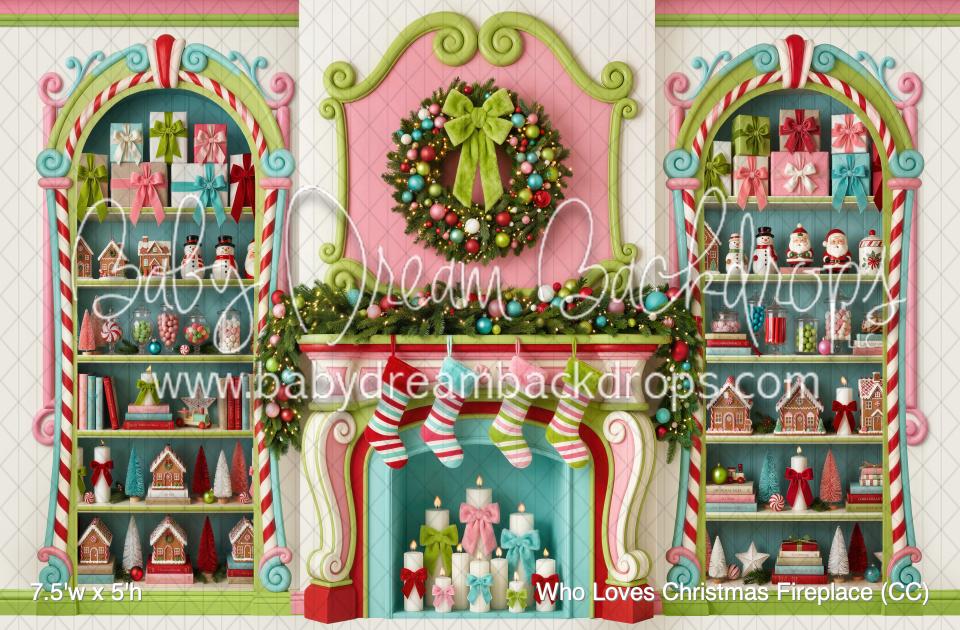 Who Loves Christmas Fireplace (CC)